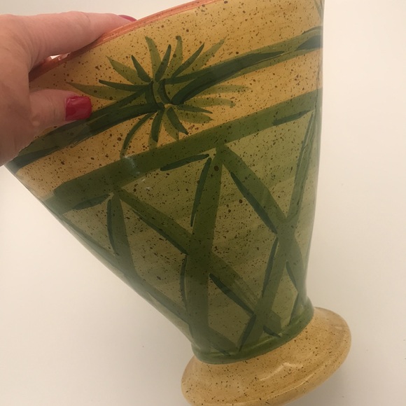 Vintage Large 10" Pottery Vase Made in Italy - Picture 4 of 8